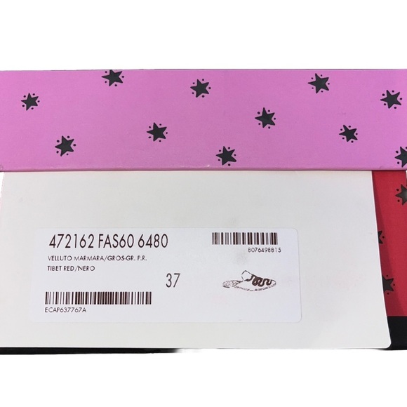 GUCCI Kingsnake Lawrence mules pink yellow size 7 velvet slippers slides snake - Picture 15 of 16